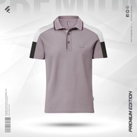 Premium Designer Edition Double PK Cotton Polo - Thunderous